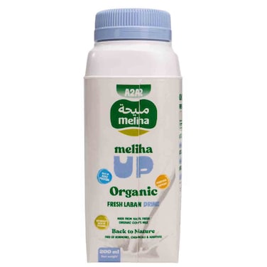 Meliha Organic Up Fresh Laban Drink, 200ml