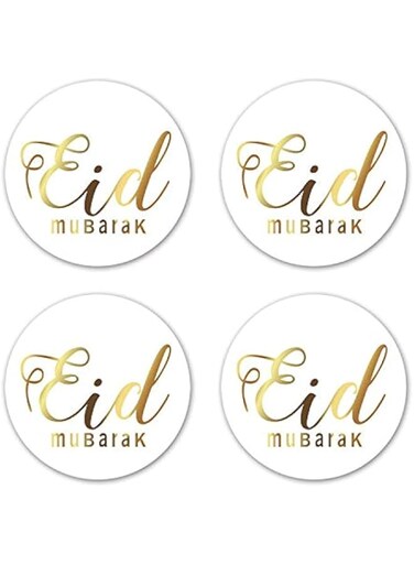 BPA 96PCS Glitter Eid Mubarak Stickers Eid Party Supplies Ramadan Party Decorations