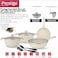 Prestige Essentials Granite Non-Stick Cookware Set,  9 PCS, Off-White
