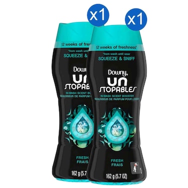 Downy Unstopables In-Wash Scent Booster Beads Fresh, 162g, Pack of 2