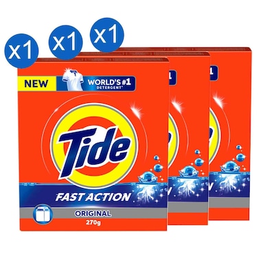 Tide Original Handwash Detergent Powder, 270g, Pack of 3