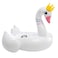 Intex Majestic Swan Ride-On Inflatable Pool Float with Dual Handles and Stable Multi-Chamber Design