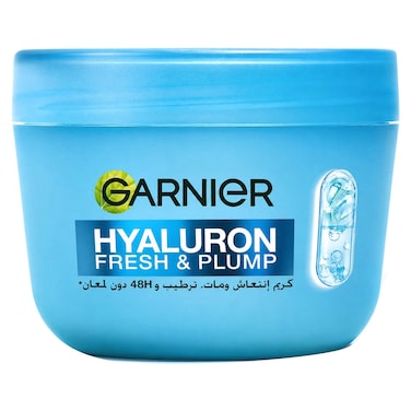 Garnier Hyaluron Fresh and Plump Hydrating Sorbet Cream with 4% Niacinamide + Hyaluronic Acid, 85ml