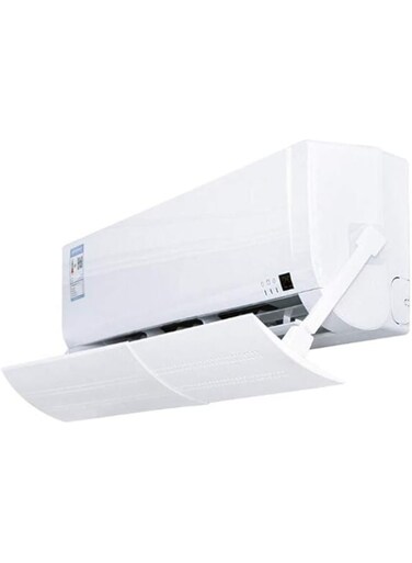 HALAMODO Retractable Air Conditioner Air Deflector, Universal Adjustable Air Conditioning Deflector Air Diverter Cover Telescopic Anti-Wind Baffles Anti Direct Blowing Windshield Wind Guide