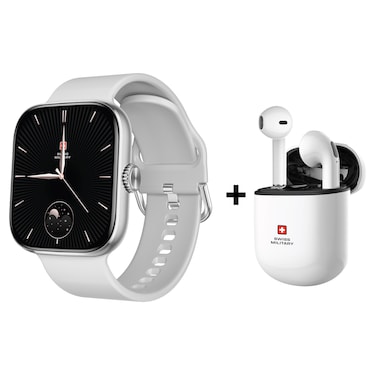 Swiss Military SW Alps 4 Smartwatch with Victor 5 Wireless Stereo Earbuds