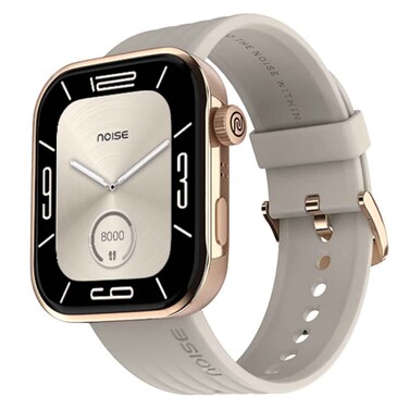 Noise ColorFit Pro 5 Smartwatch, 1.85 Inch AMOLED Display Bluetooth Calling DIY Watch Faces, Gold