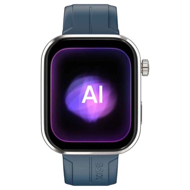 Noise ColorFit Pro 6 Max Smartwatch, 1.96 Inch AMOLED Display Bluetooth Calling AI Watchfaces Silicone Strap, Blue