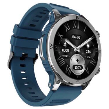 NoiseFit Endeavour Smartwatch, 1.46 Inch AMOLED Display Bluetooth Calling 100 Plus Sports Modes, Teal Blue