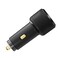 Hyphen Dashport 45W Car Charger, Dual Port PD and QC 3.0 Fast Charging Adapter, Black