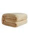 Super Soft Light Weight Plain Single Bed Blanket Flannel Beige 160x200cm