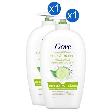 Dove Hand Wash Cucumber and Green Tea 500ml, Pack of 2