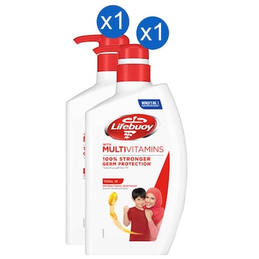 Lifebuoy Body Wash Silky 500ml, Pack of 2