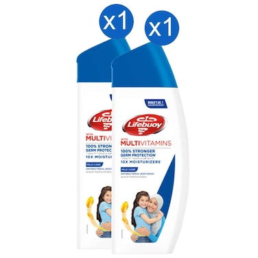 Lifebuoy Body Wash Silky Mild Care 300ml, Pack of 2