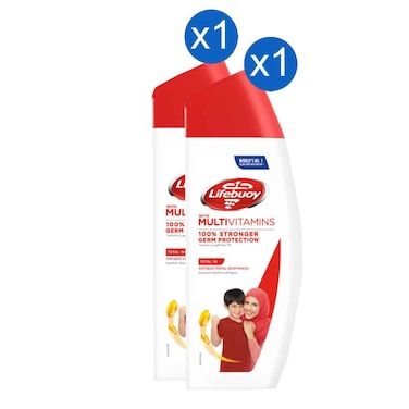Lifebuoy Body Wash Silky 300ml, Pack of 2