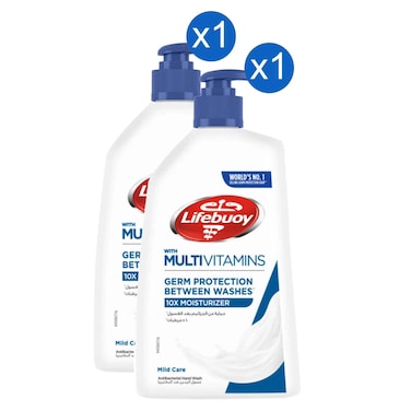 Lifebuoy Hand Wash Silky Mild Care 500ml, Pack of 2