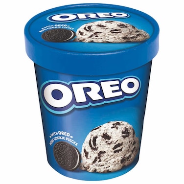 Oreo Ice Cream Tub with Cookie Pieces, 425ml