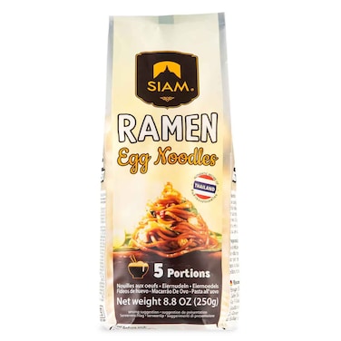 Siam Ramen Egg Noodles, 250g, 5 Portions