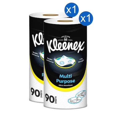 Kleenex Kitchen Paper Towels , Absorbent Cleaning Rolls, Pack of 2