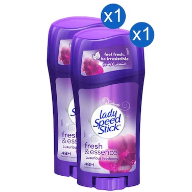 Lady Speed Stick Fresh and Essence Luxurious Freshness Deodorant Stick 65g, Pack of 2