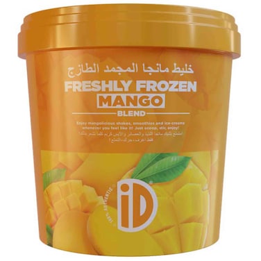 iD Freshly Frozen Mango Blend Ready to Use Fruit Pulp Mix, 1kg