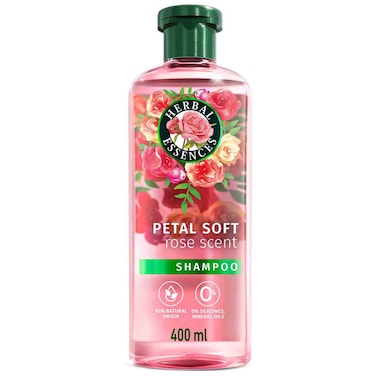 هيربل إيسنسز شامبو برائحة بتلات الورد الناعمة، 400 ملل