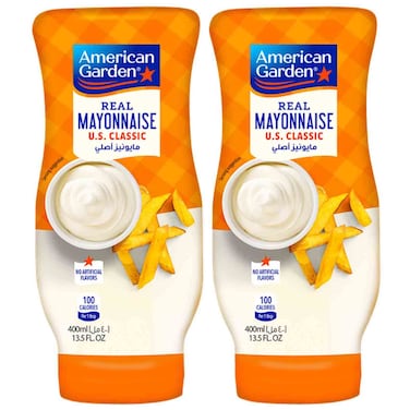 American Garden Real Mayonnaise U.S. Classic, 400ml, Pack of 2