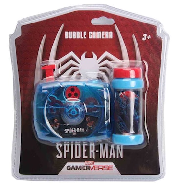 Spiderman Game Verse Bubble Camera, Kids Bubble Blower Toy with Bottle