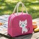 Mobcos Cat Pink Large Capacity Insulated Lunch Bag   Waterproof &amp; Stain-Resistant Meal Tote with Advanced Temperature Retention   Durable Polyester Lunch Bag for Office &amp; School