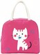 Mobcos Cat Pink Large Capacity Insulated Lunch Bag   Waterproof &amp; Stain-Resistant Meal Tote with Advanced Temperature Retention   Durable Polyester Lunch Bag for Office &amp; School