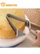 1pc Stainless Steel Cake Clip, Cake Slicer, Cake Clip Slicer, Cake Cutting Special Baking Tool, Handicraft Modern Minimalist Food Clip, Triangular Cake Transfer Baking Tool