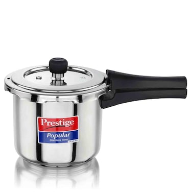 Prestige Popular Stainless Steel Pressure Cooker, 5L