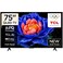 TCL 75-Inch 4K Ultra HD QLED Google Smart TV, T6D, Black