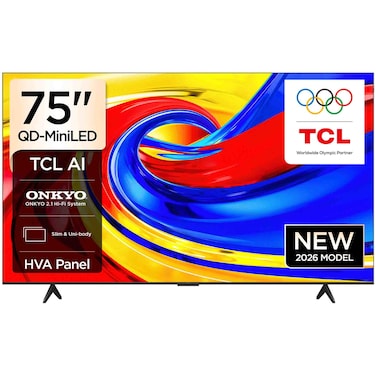 TCL 75-Inch 4K Ultra HD QLED Google Smart TV, P79L, Black