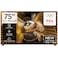 TCL 75-Inch 4K Ultra HD SQD Mini LED Google Smart TV, X11L, Black