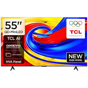 TCL 55-Inch 4K Ultra HD QLED Google Smart TV, P79L, Black