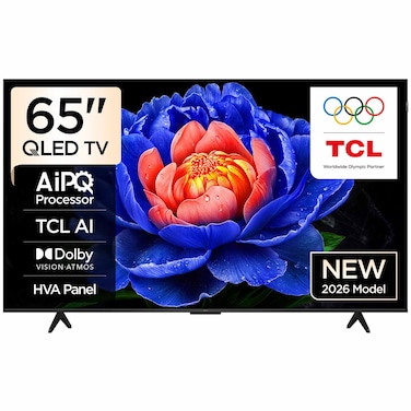 TCL 65-Inch 4K Ultra HD QLED Google Smart TV, T6D, Black
