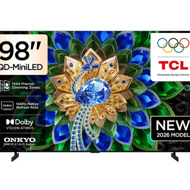 TCL 98-Inch 4K Ultra HD QD Mini LED Smart TV, A400U, Black