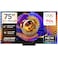 TCL 75-Inch 4K Ultra HD SQD Mini LED Google Smart TV, C7L, Black