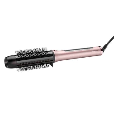 BaByliss Volume Boost Heated Styling Brush HSB200SDE Ceramic Ionic Hot Air Brush for Smooth Volume Styling