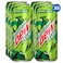 Mountain Dew Zero Sugar Extra Fizz Carbonated Soft Drink, 330ml, Pack of 6
