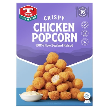 Tegel Free Range Crispy Chicken Popcorn, 400g