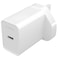 موفي شاحن حائط Mophie USB-C، محول شحن سريع 20 واط، صغير الحجم، لون أبيض، محول C4