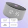 Yango Yasmina Mini Smart Speaker with LED Clock Display and Voice Control, Grey