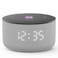 Yango Yasmina Mini Smart Speaker with LED Clock Display and Voice Control, Grey