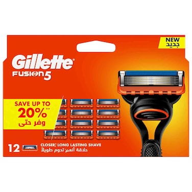 Gillette Fusion5 Manual Razor Blade Refills, 12 Count