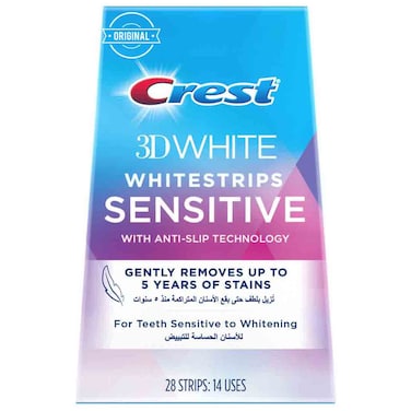 كريست 3Dشرائط تبييض الأسنان للأسنان الحساسة، 28 شريطًا، 14 علاج