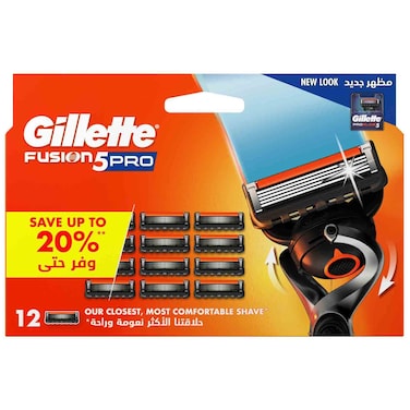Gillette Fusion5 Pro Manual Razor Blade Refills, 12 Count