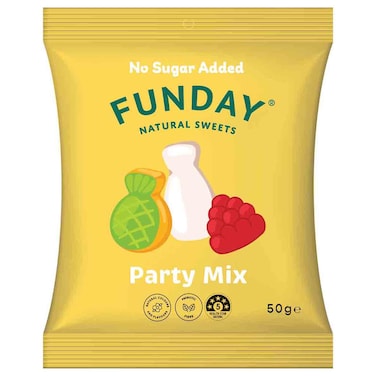 Funday Party Mix Natural Sweets No Sugar Added, 50g