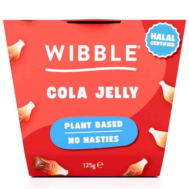 Wibble Cola Jelly Pot, Plant Based Low Calorie Dessert Snack, 125g
