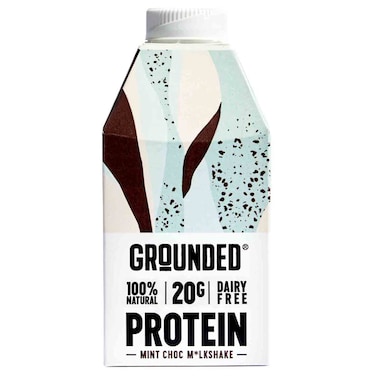 Grounded Mint Chocolate Plant Protein Milkshake, 490ml